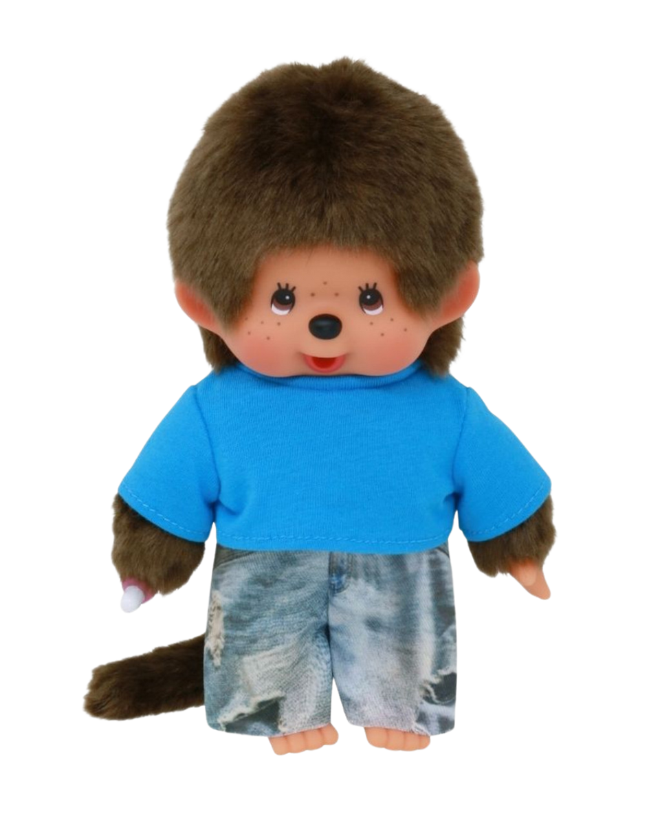 Monchhichi - Sekiguchi Boy Street Fashion Plush Doll - Blue