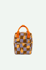 Sticky Lemon - backpack small | farmhouse checkerboard | lemons
