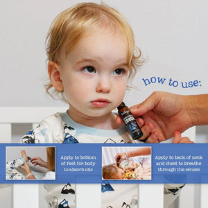 Oilogic Baby & Kid Solutions - Stuffy Nose & Cough Essential Oil Roll-On