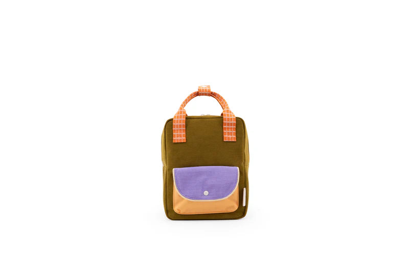 Sticky Lemon - backpack small | farmhouse curduroy | soil green