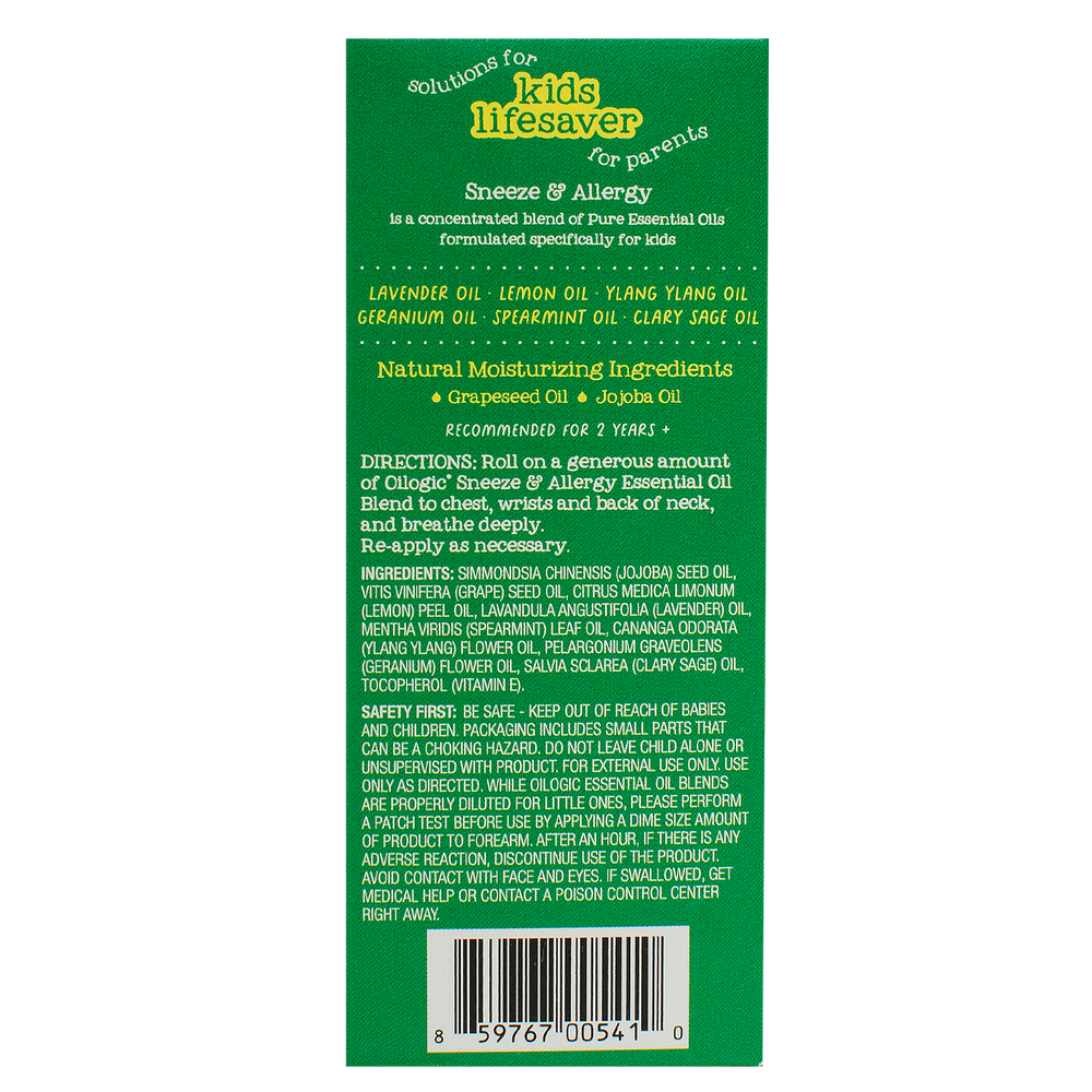Oilogic Baby & Kid Solutions - Sneeze & Allergy Essential Oil Roll-On