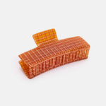 CHUNKS - Jumbo Box Claw in Caramel Plaid