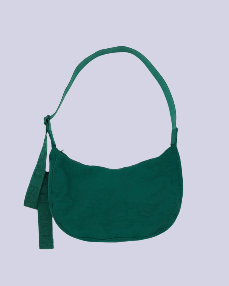 BAGGU - Medium Nylon Crescent Bag Cypress
