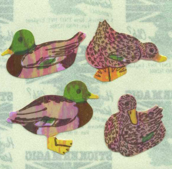 Sticker Magic - Pearlie Stickers - Mallard Ducks