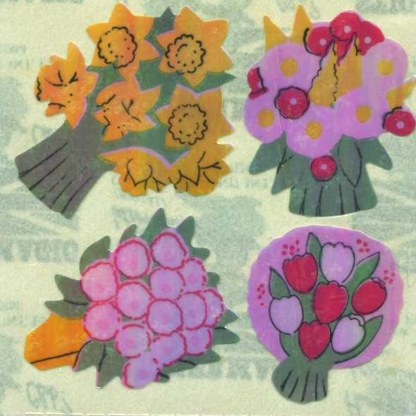 Sticker Magic - Pearlie Stickers - Floral Posies