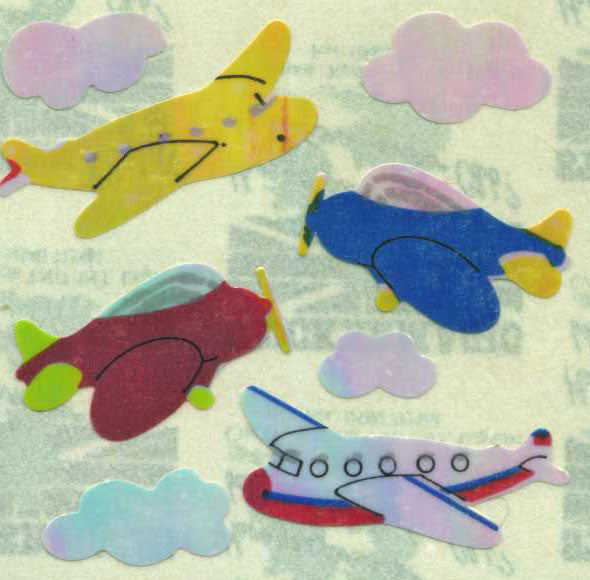 Sticker Magic - Pearlie Stickers - Aeroplanes