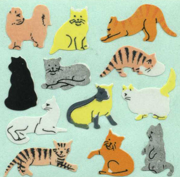 Sticker Magic - Paper Stickers - Micro Cats