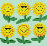 Sticker Magic - Paper Stickers - Smiley Sunflowers