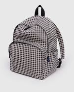 BAGGU - Large Nylon Backpack Black & White Gingham