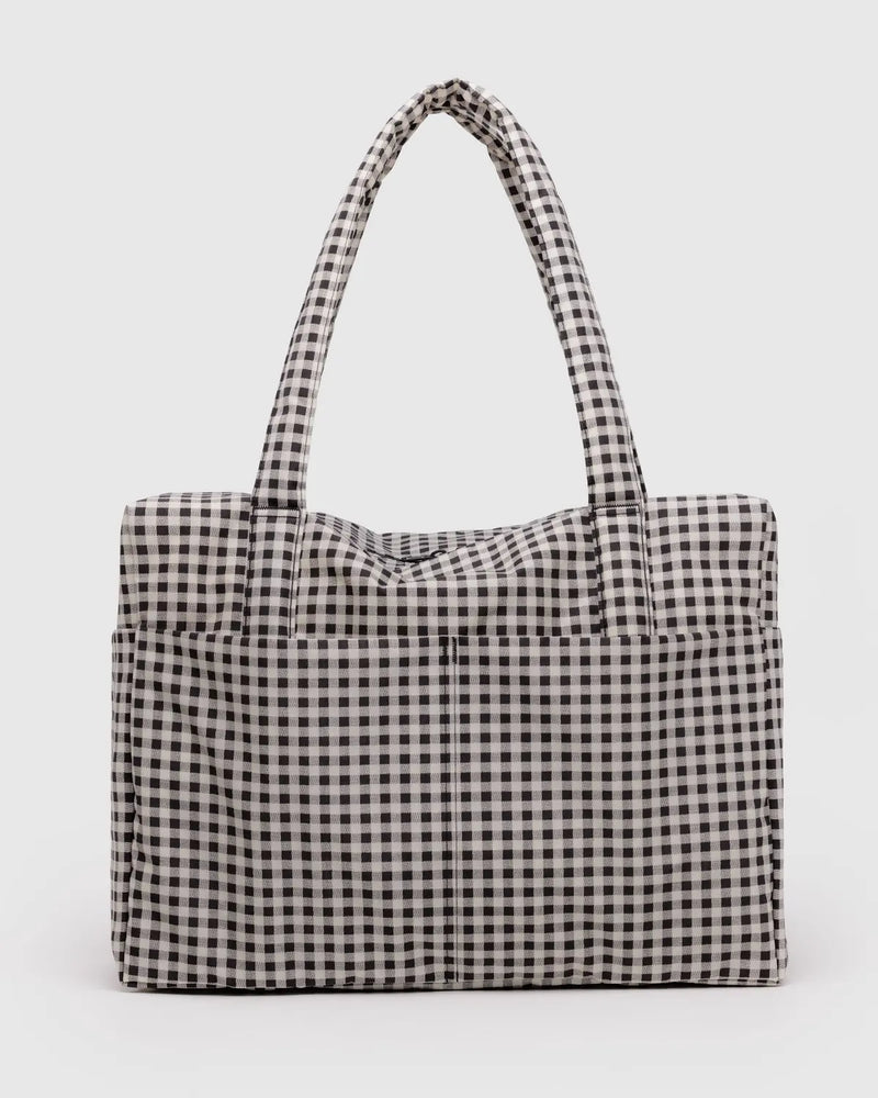 BAGGU - Cloud Carry-on Black & White Gingham