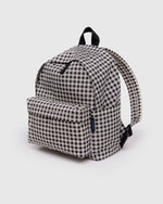 BAGGU - Medium Nylon Backpack Black & White Gingham