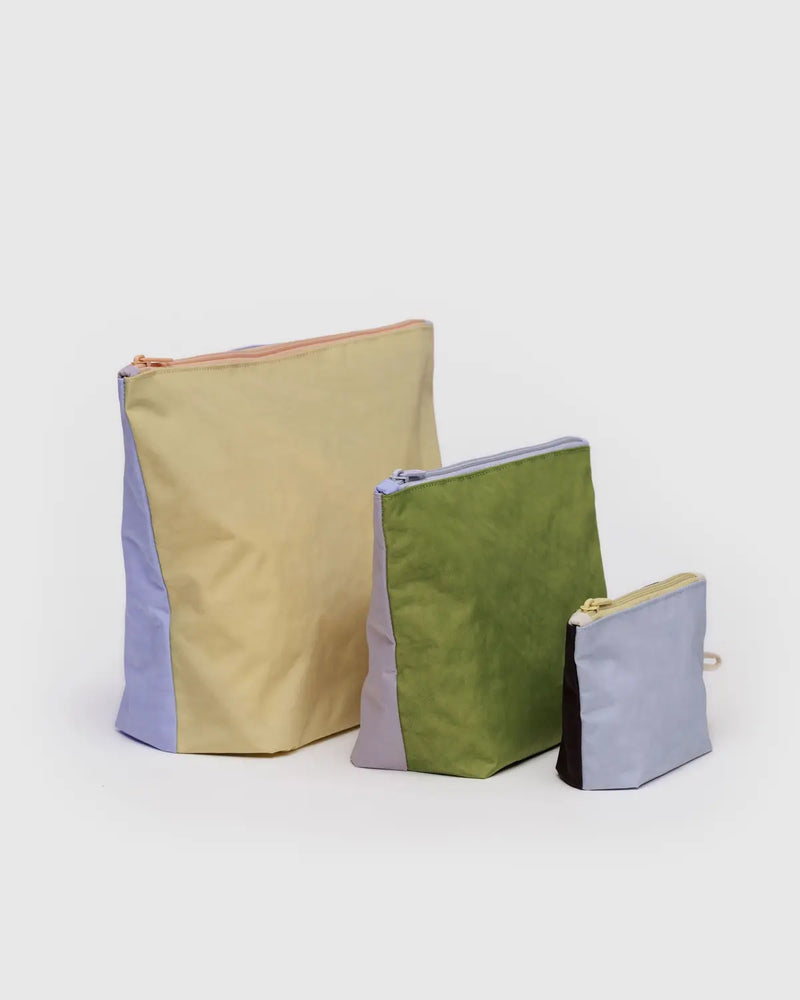 BAGGU - Go Pouch Set Pastels Colorblock