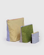 BAGGU - Go Pouch Set Pastels Colorblock