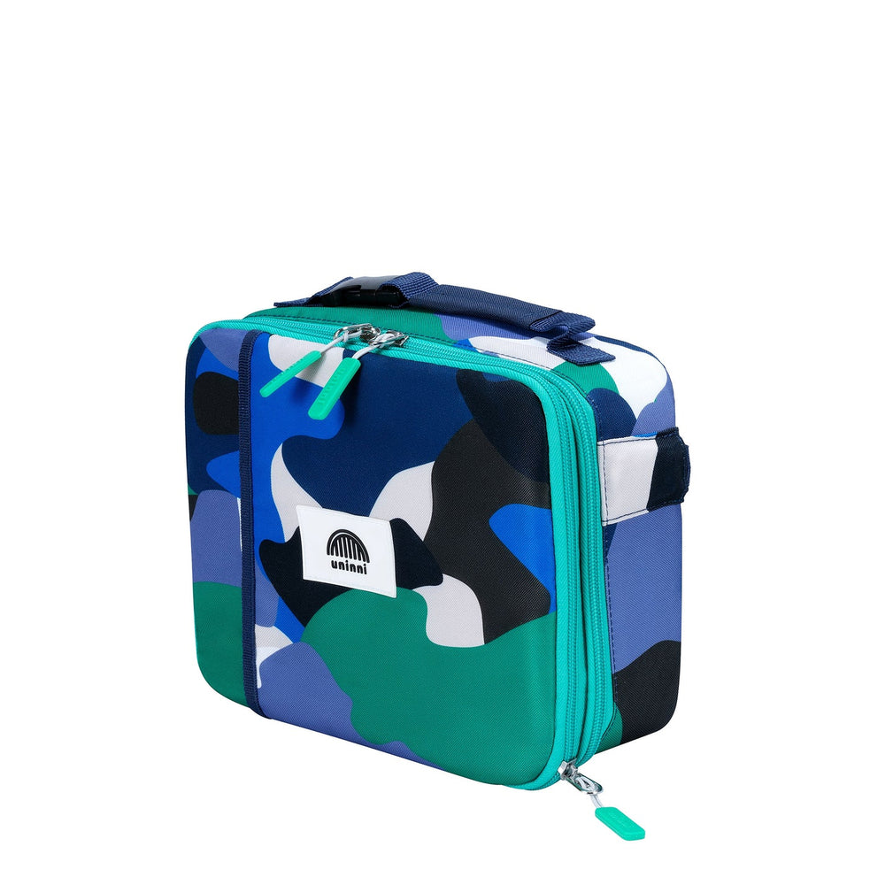 Uninni Ellis Lunch Bag - Camo Kid Blue/ Green