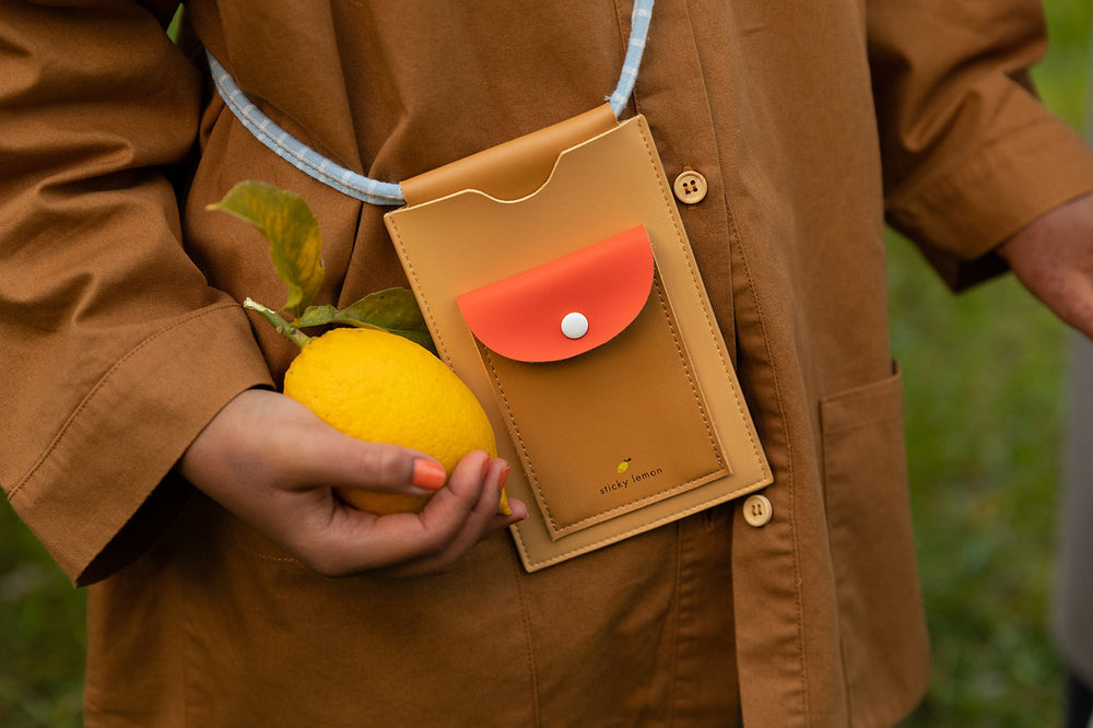 Sticky Lemon - phone pouch | farmhouse - pear jam