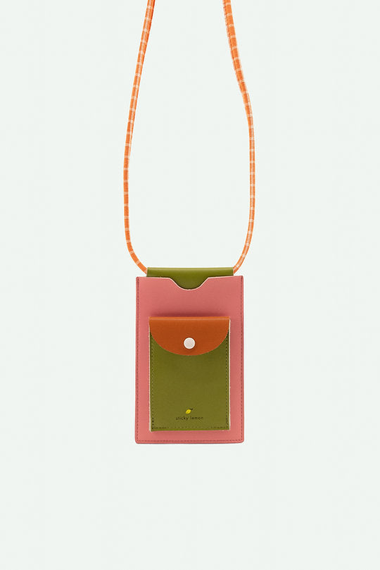 Sticky Lemon - phone pouch | farmhouse - flower pink