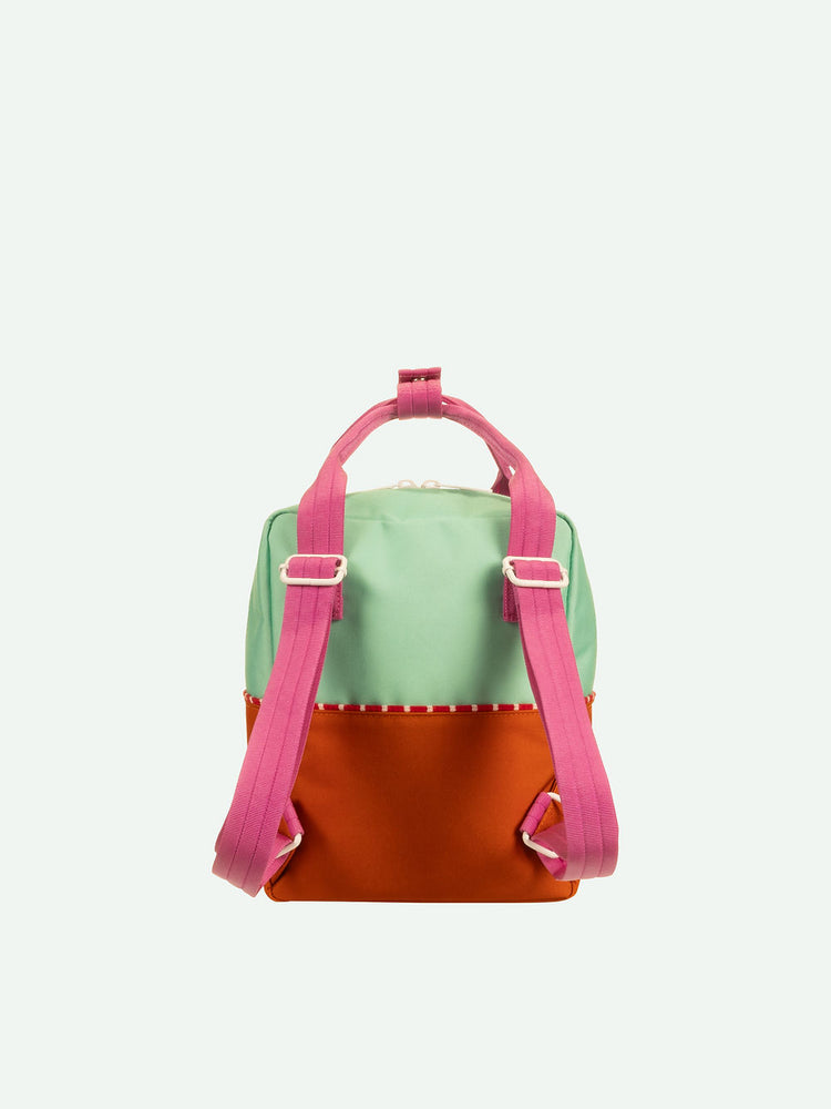 Sticky Lemon - backpack small | better together | colourblocking | towel green