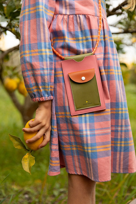 Sticky Lemon - phone pouch | farmhouse - flower pink