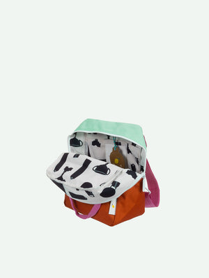 Sticky Lemon - backpack small | better together | colourblocking | towel green