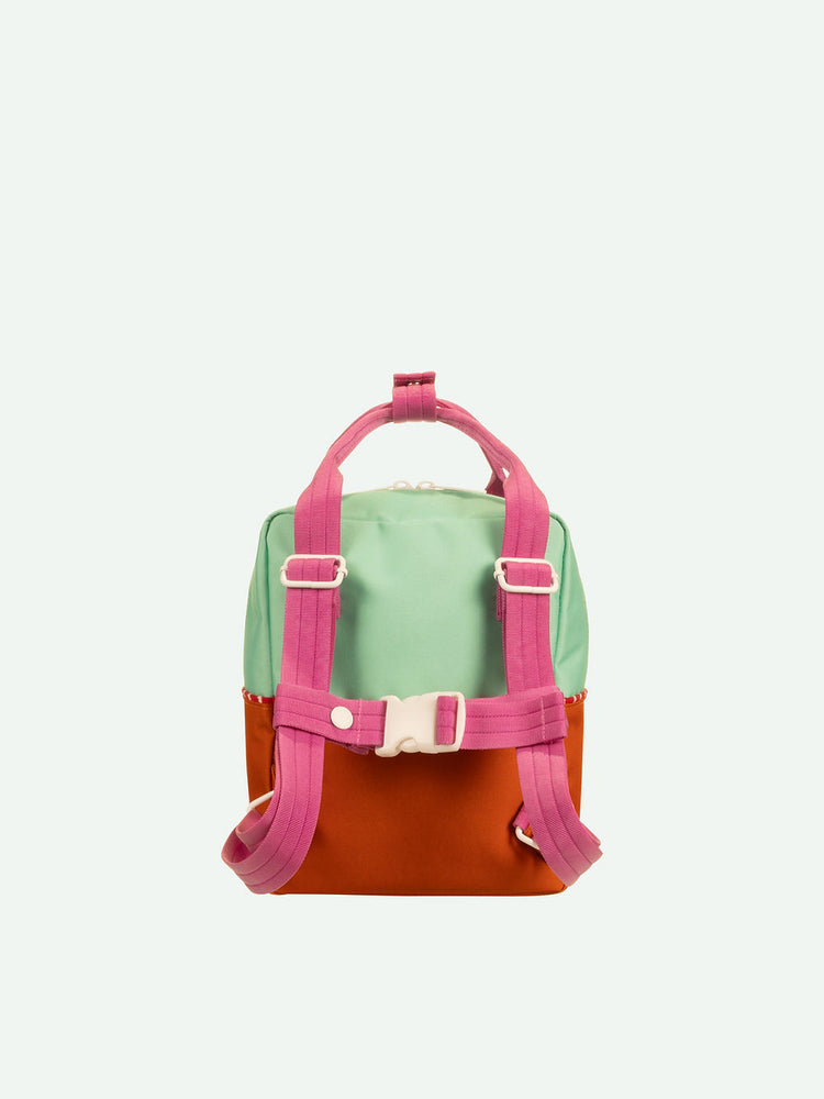 Sticky Lemon - backpack small | better together | colourblocking | towel green