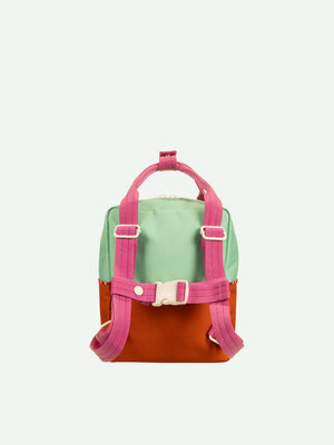 Sticky Lemon - backpack small | better together | colourblocking | towel green