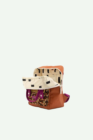Sticky Lemon - backpack small | golden | jeronicus brown + flowerfield pink