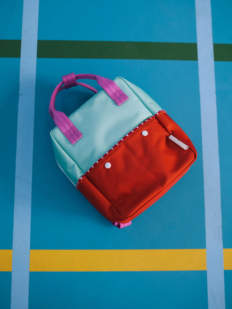 Sticky Lemon - backpack small | better together | colourblocking | towel green