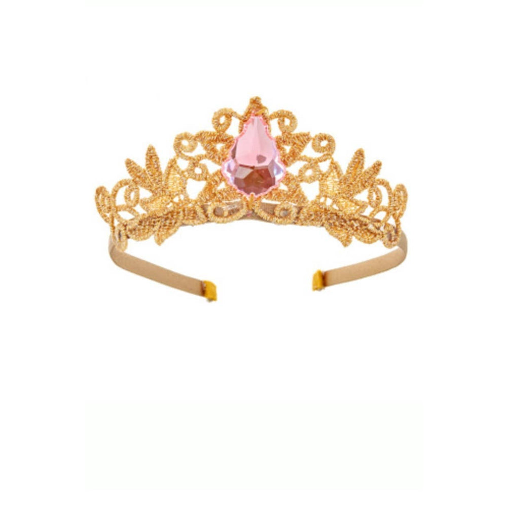 Bailey & Ava - Handmade Princess Crown - Pink Single Gem