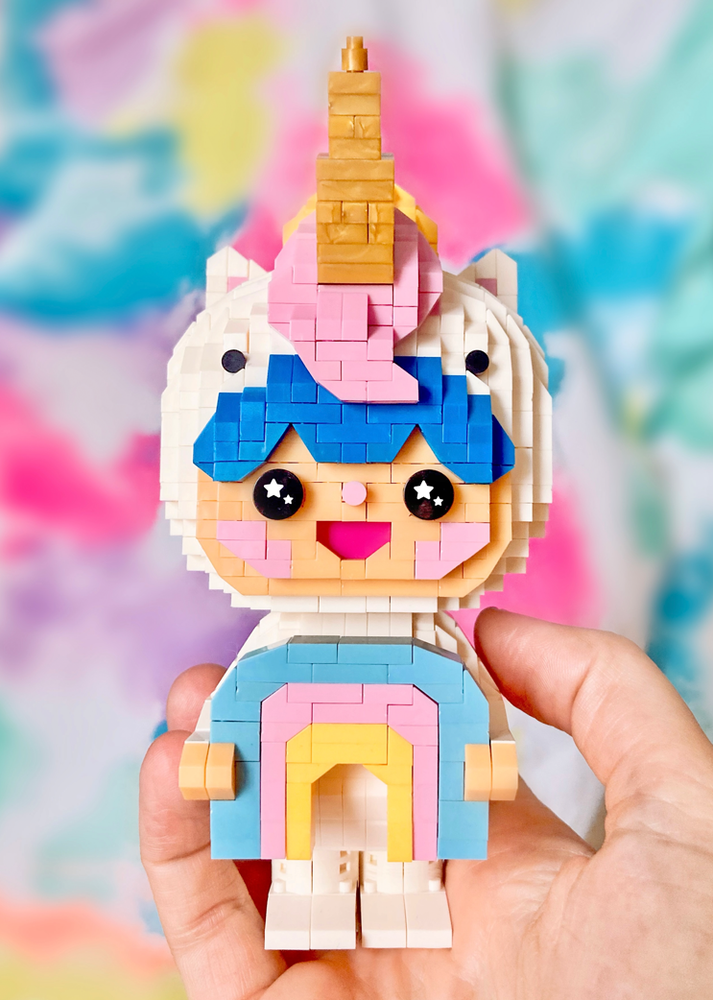 Momiji - Rainbow Unicorn mini-bricks