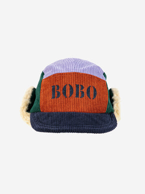 BOBO COLOR BLOCK CORDUROY CAP - BOBO CHOSES FW22 PREORDER