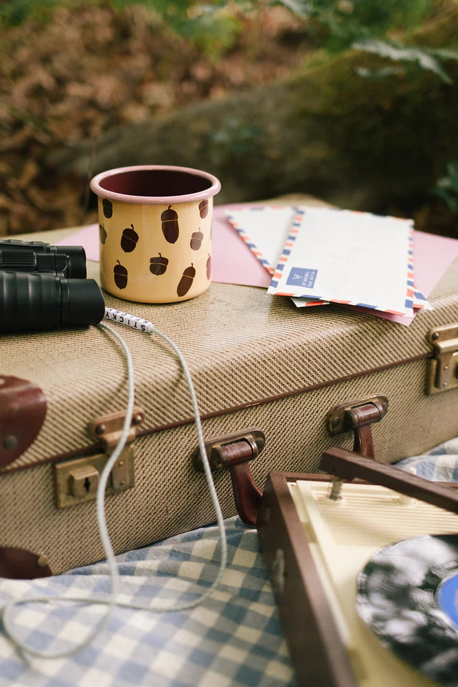 Sticky Lemon - enamel mug | camp yellow